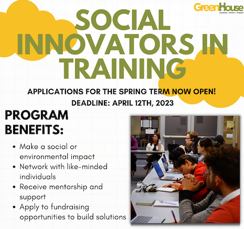 Social Innovators in Training program banner image.