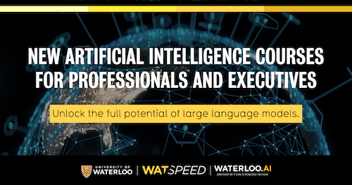 New Artificial Intelligence courses for executives banner image.