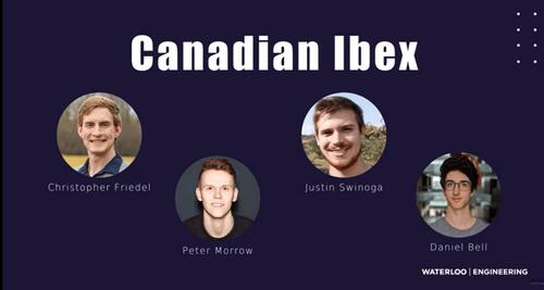 Canadian Ibex team splash page.
