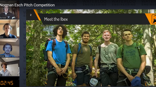A screenshot of the Esch Virtual Competition showing Team Ibex.