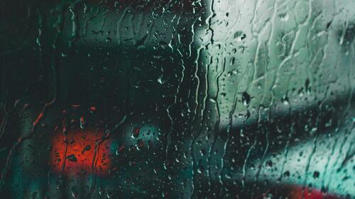 Rain against a window.