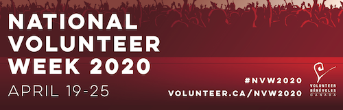 National Volunteer Week banner image.