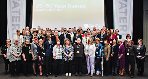 25-50 Year Dinner Group Photo in Federation Hall.