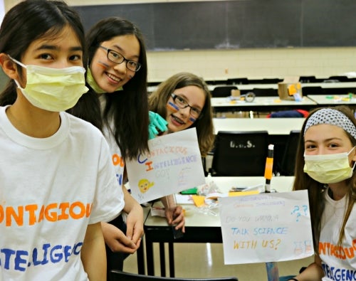Students at Let's Talk Science Challenge