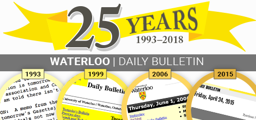 A banner image celebrating the Daily Bulletin's 25th anniversary, 1993-2018.
