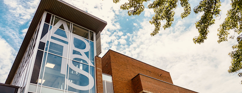 An exterior view of the Hagey Hub, home to the Faculty of Arts.