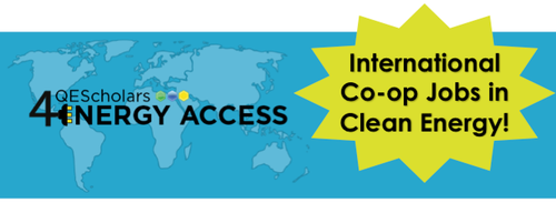 4Energy Access banner - International Co-op Jobs in Clean Tech.