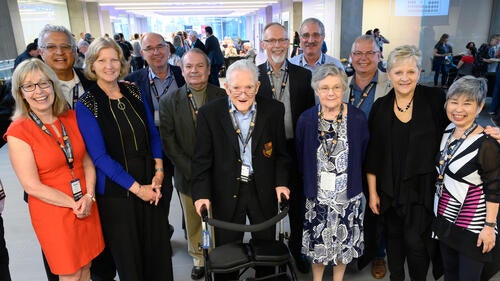 Professor Park Reilly and well-wishers gather at the 2019 Engineering Reunion.