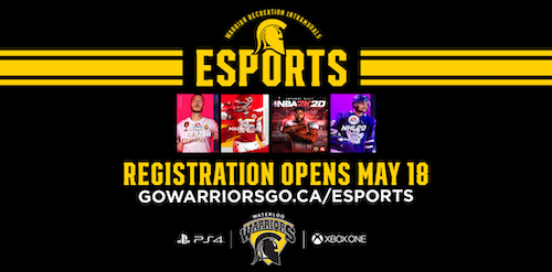 ESports League Banner from Waterloo Athletics.