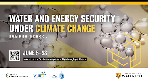Water and Energy Security under Climate Change summer school banner.