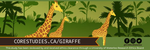 An illustration of giraffes in a savannah environment.