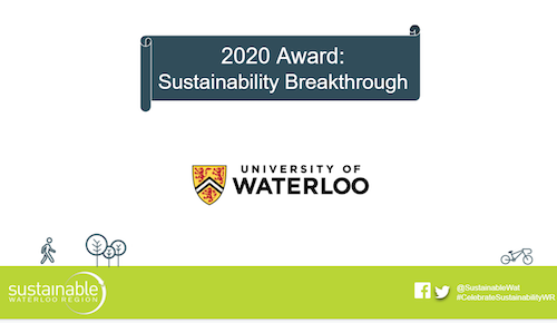 Sustainability Breakthrough award banner image.