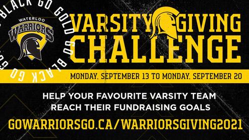 The banner image of the Athletics Varsity Giving Challenge.