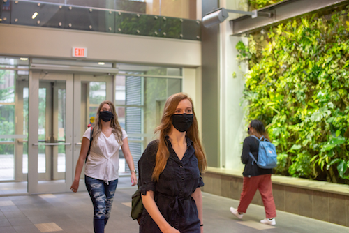 Students in Environment 3 wear masks.