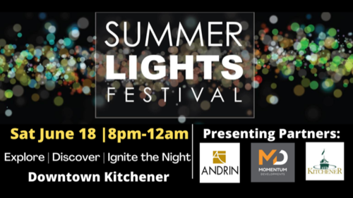 Summer Lights Festival banner.