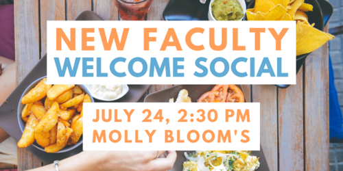 New Faculty Welcome Social Banner.