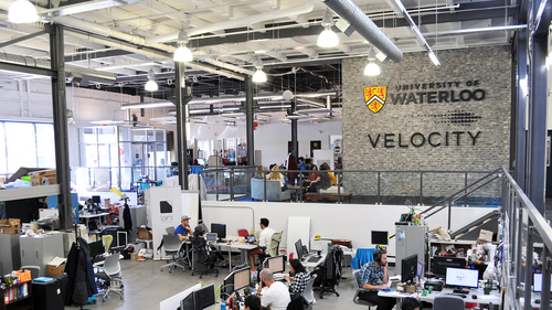 Inside the Velocity space at University of Waterloo.