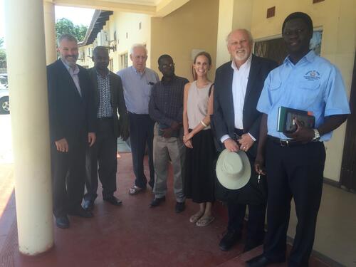  Chris Thomas, second from right Craig Janes, far-right Andrew Silumesi, Director of Public Health for the Zambia Ministry of Health.