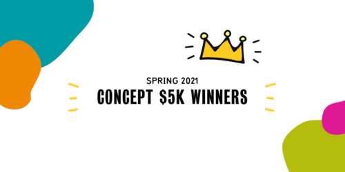 Concept $5K winners banner