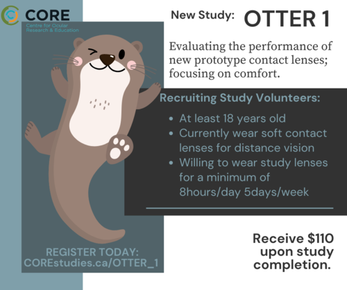 The CORE Otter study with the cutest darn cartoon otter you ever did see.