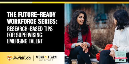Future-Ready Workforce Series banner showing two women in conversation.
