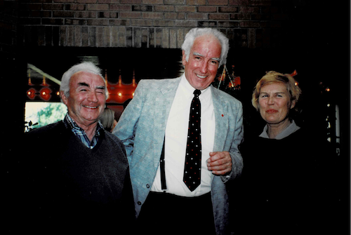 George Hill, Wes Graham, and Joan Hill in June 1996.