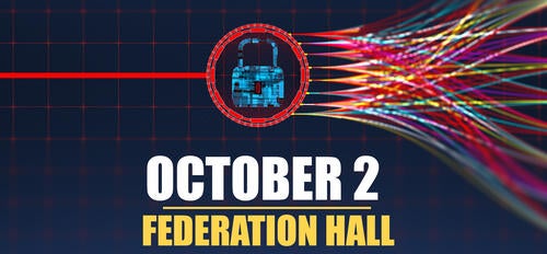 October 2 Federation Hall banner.