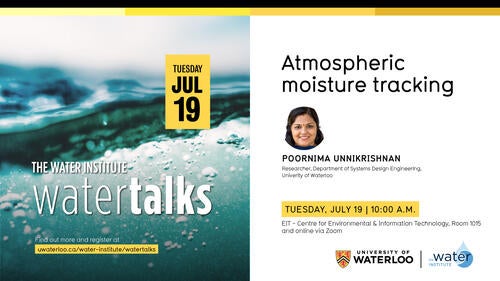 Water Talks banner for Tuesday, July 19.