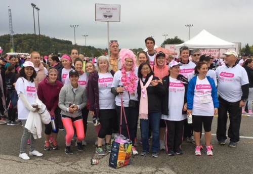 Members of the Optometry Rack Pack at the 2018 Run for the Cure.