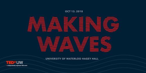 Making Waves TEDxUW banner image.