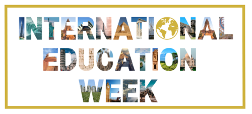 International Education Week banner.