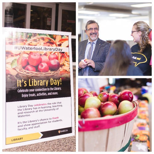 A collage of Library Day images.