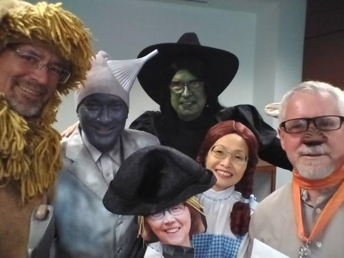 Waterloo's 6 deans dressed up as characters from the Wizard of Oz.