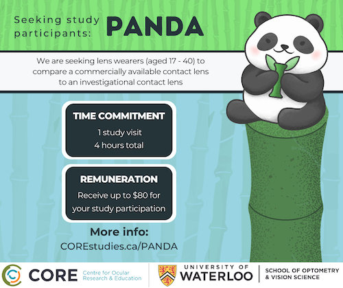 the PANDA study graphic showing a panda sitting on bamboo.