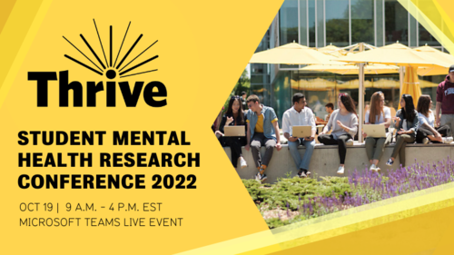 Thrive Student Mental Health Conference banner.