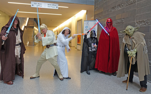 The University's Deans dressed up as Star Wars characters.