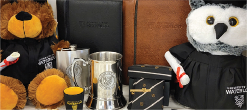 Graduation-related gifts at W Store.