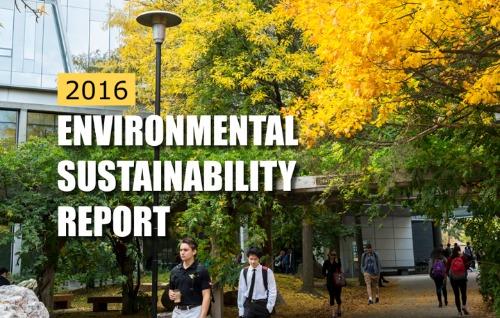 The cover image for the 2016 Environmental Sustainability Report.