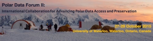 Polar Data Forum banner image.