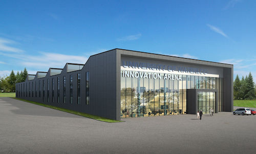 A preliminary rendering of the new Innovation Arena facility.