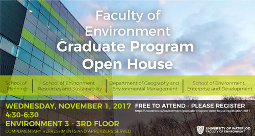 Graduate Program Open House banner image.