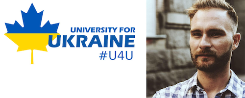 University 4 Ukraine banner featuring speaker Christian Borys.