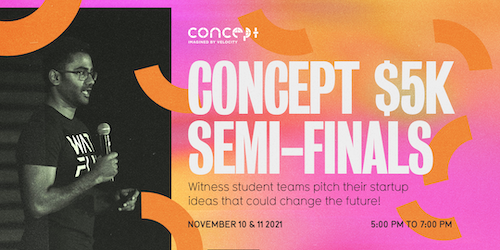 Concept $5K Semi-Finals banner.