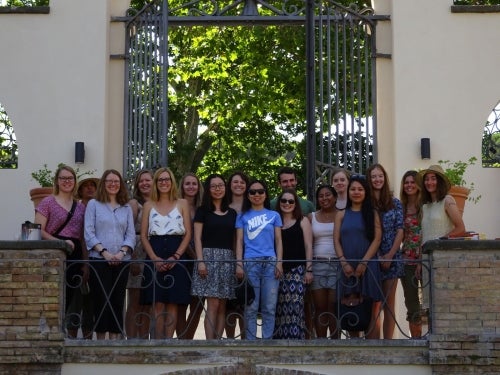 Professor Jennifer Clapp and her students in Rome, Italy.