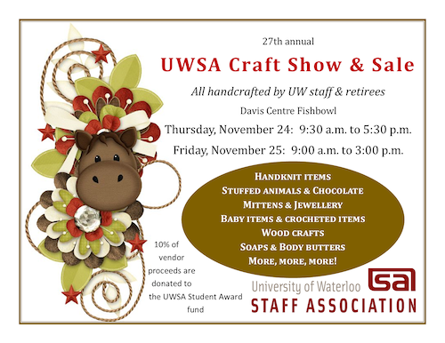 UWSA Craft Show and Sale banner image.