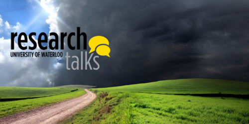 Research Talks banner showing a gathering storm over a country road.