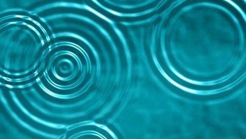 Ripples in water.