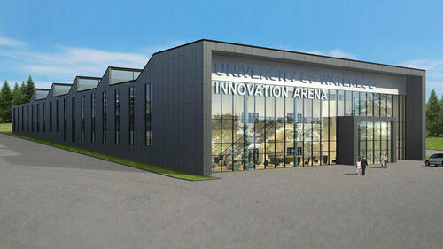 A rendering of the proposed Innovation Arena building.