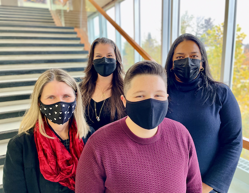 Members of the SAARI Steering Committee (from left) Pam Charbonneau, Director Student Success Office; Jennifer Gillies, Associate Director, AccessAbility Services; Jazz Fitzgerald, Student Equity Specialist; Sacha Geer, Manager International Mobility and Intercultural Learning.