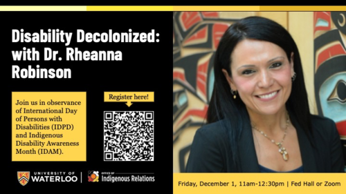 Disability Decolonized banner image featuring the keynote speaker.